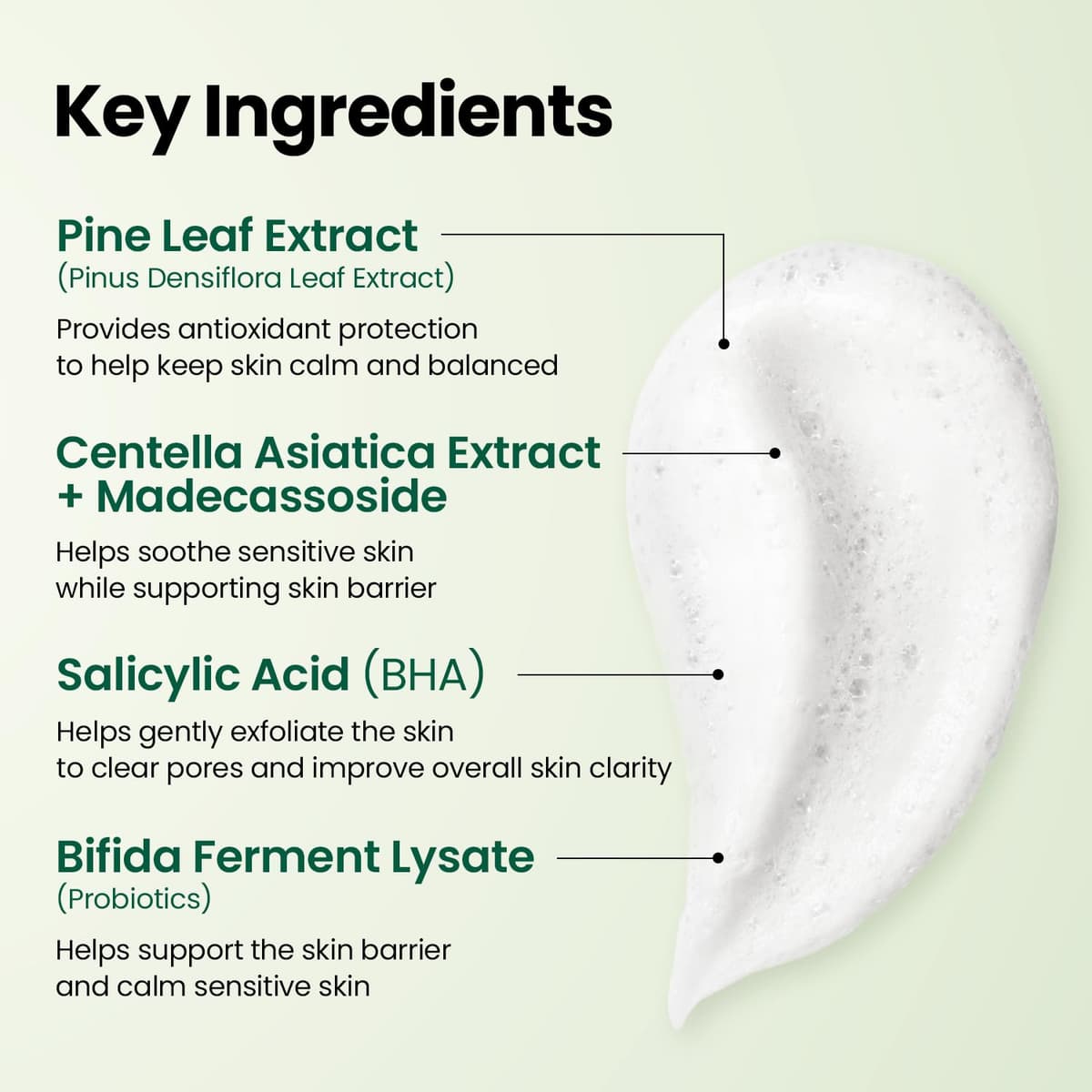 K SECRET SEOUL 1988 Cleansing Foam : Pine Cica 1% + Probiotics