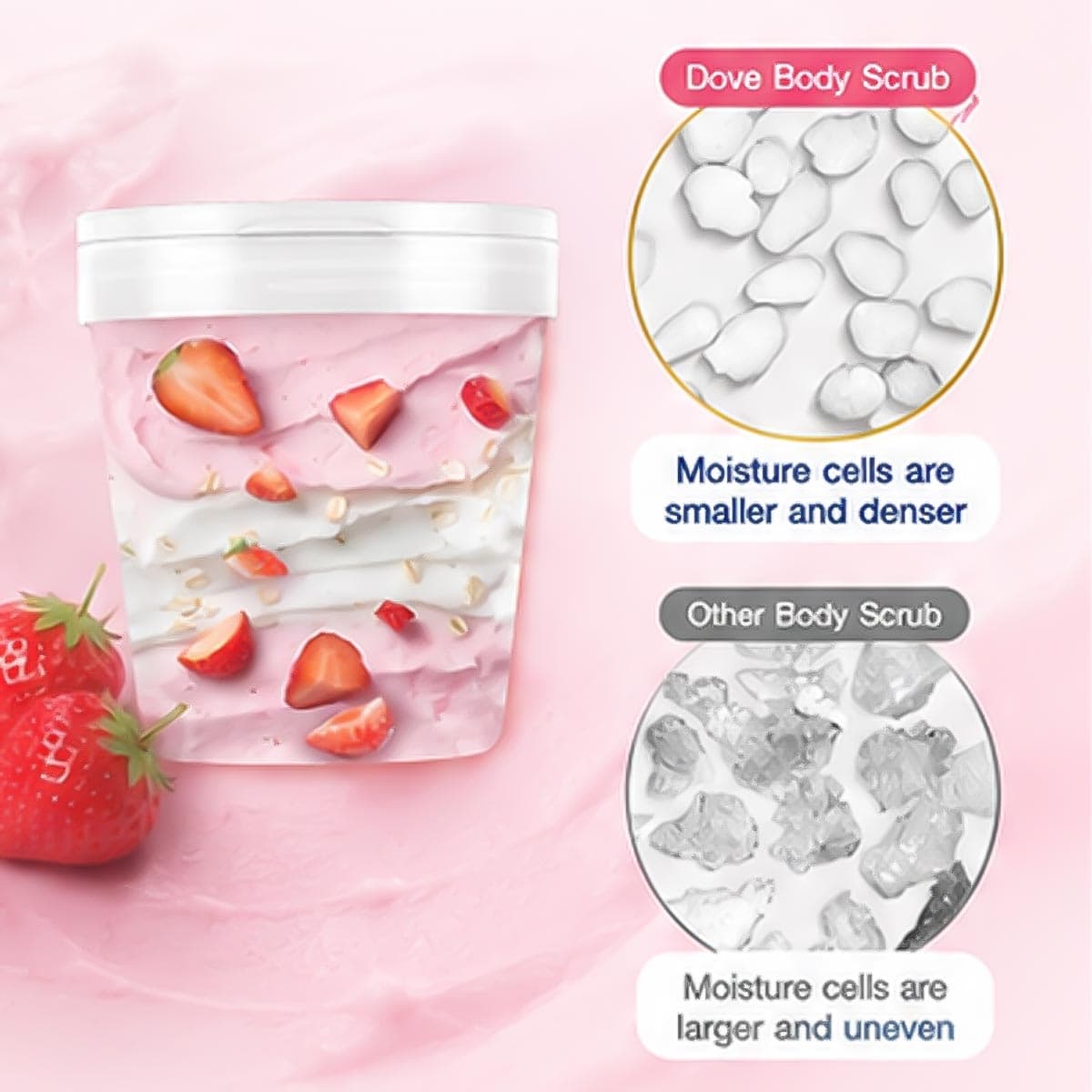 Dove Sweet Strawberry & Oat Milk Body Scrub