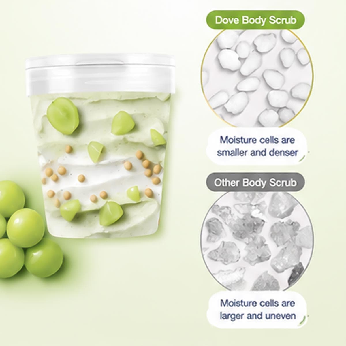 Dove Fresh Muscat Grape & Soymilk Body Scrub