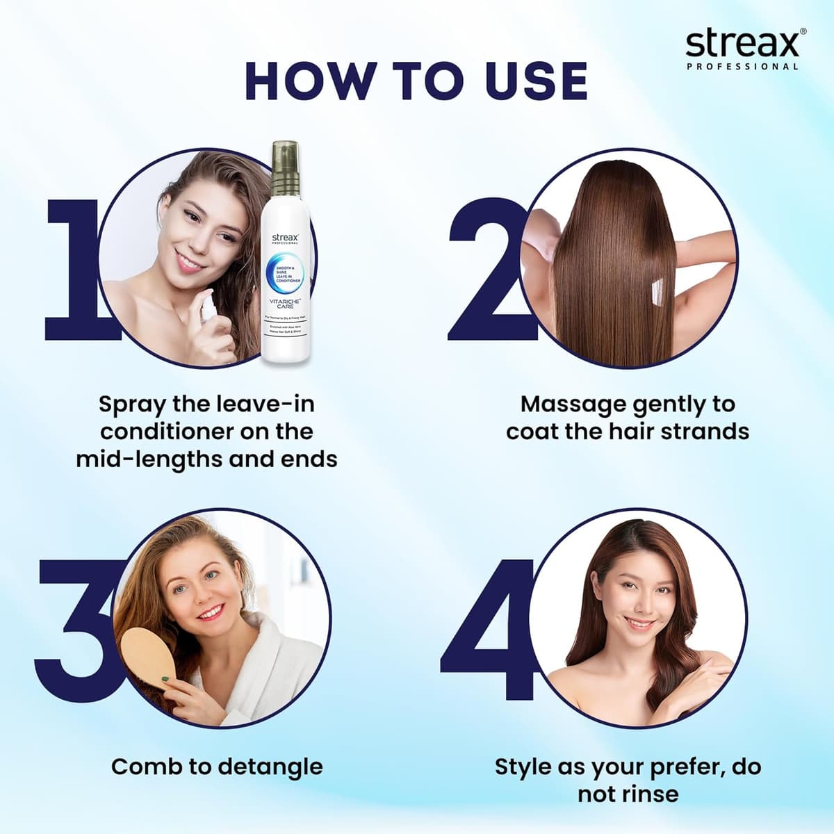 Streax Smooth & Shine Leave-In Conditioner