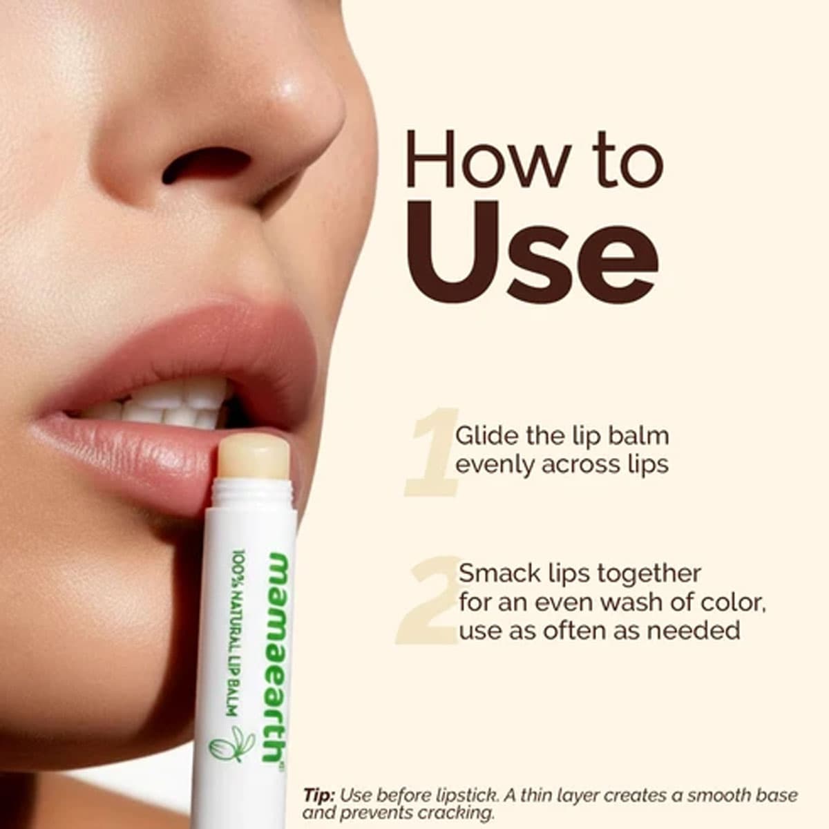 Mamaearth Nourishing Lip Balm with Vitamin E & Shea Butter