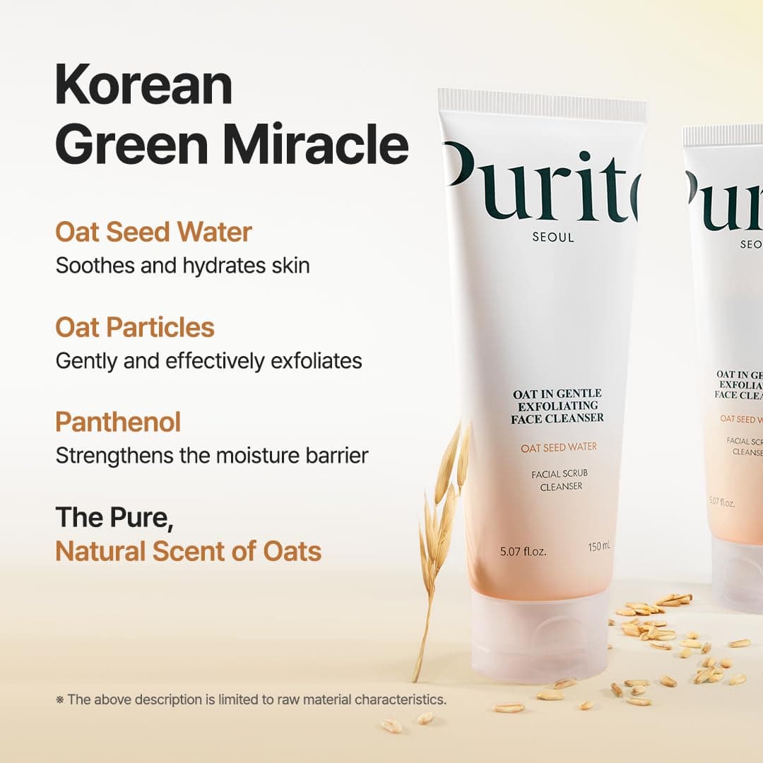 Purito Oat In Gentle Exfoliating Face Cleanser