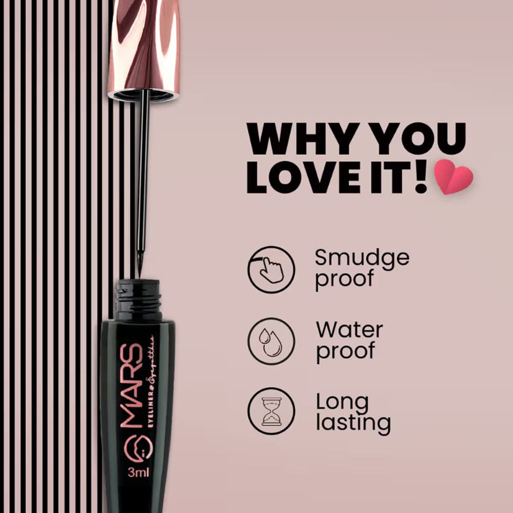 Mars Cosmetic Glossy Liquid Eyeliner