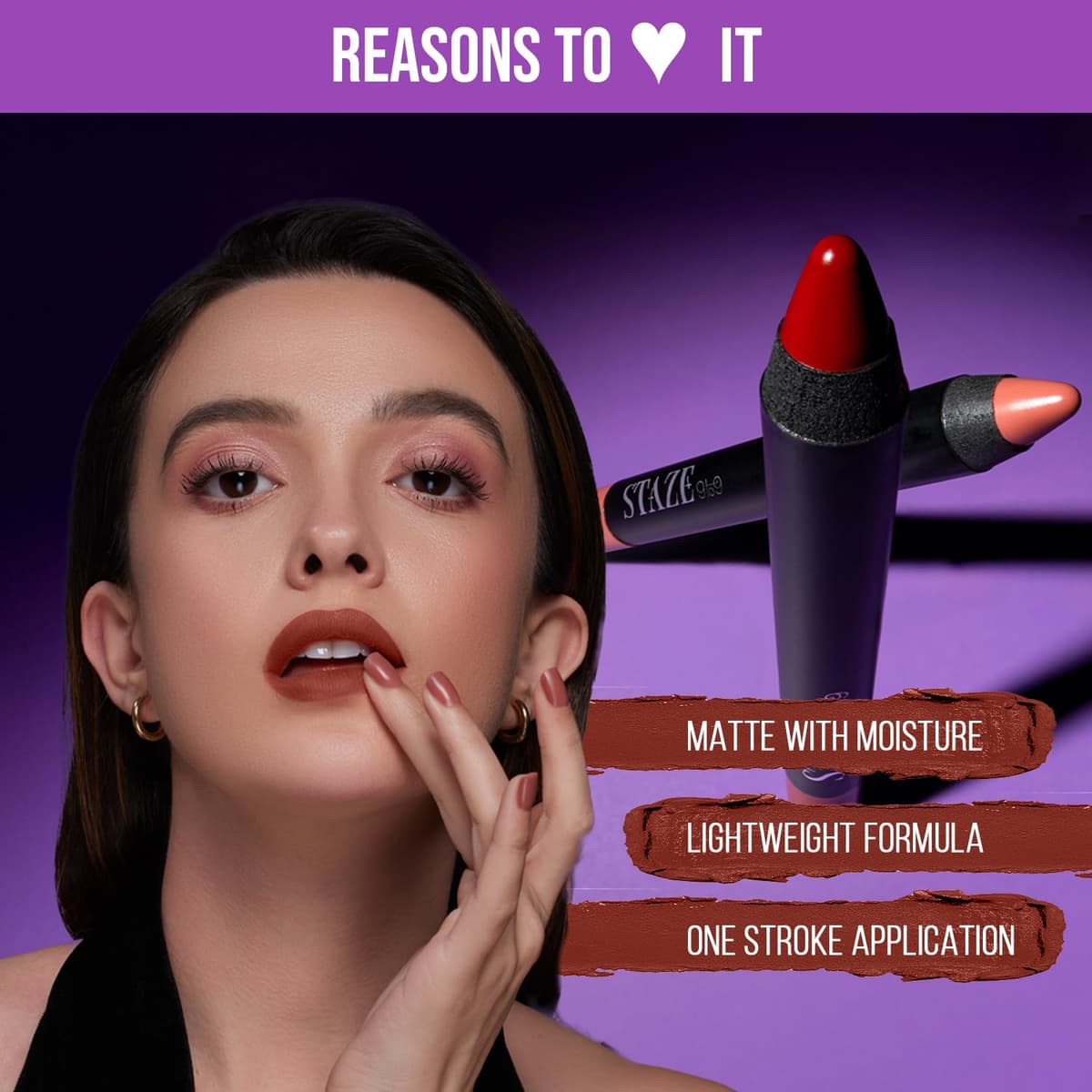 Staze 9to9 Pout On Lip Crayon