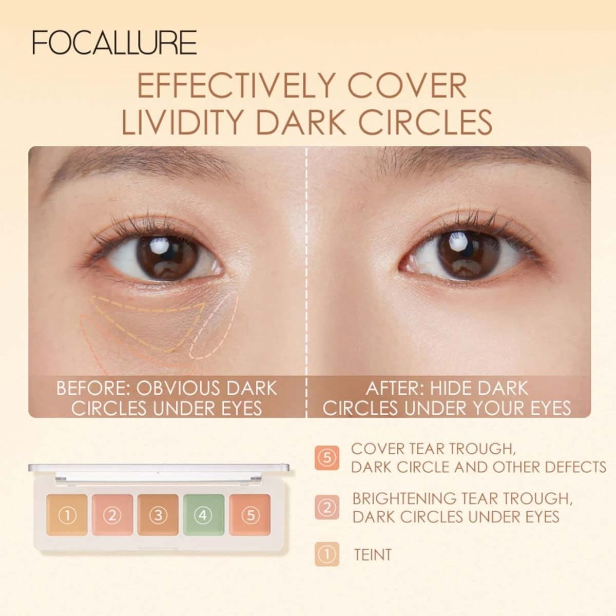 Focallure Color Concealer Palette FA172 01
