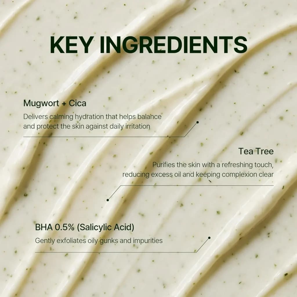 Orien Mugwort Zero Film Cleansing Foam