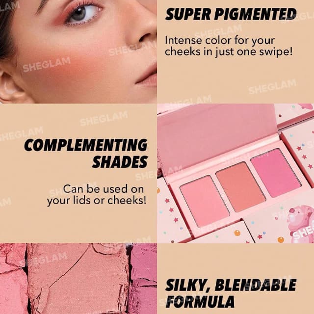 Sheglam Sweet Cheeks Blush Trio - Enamored