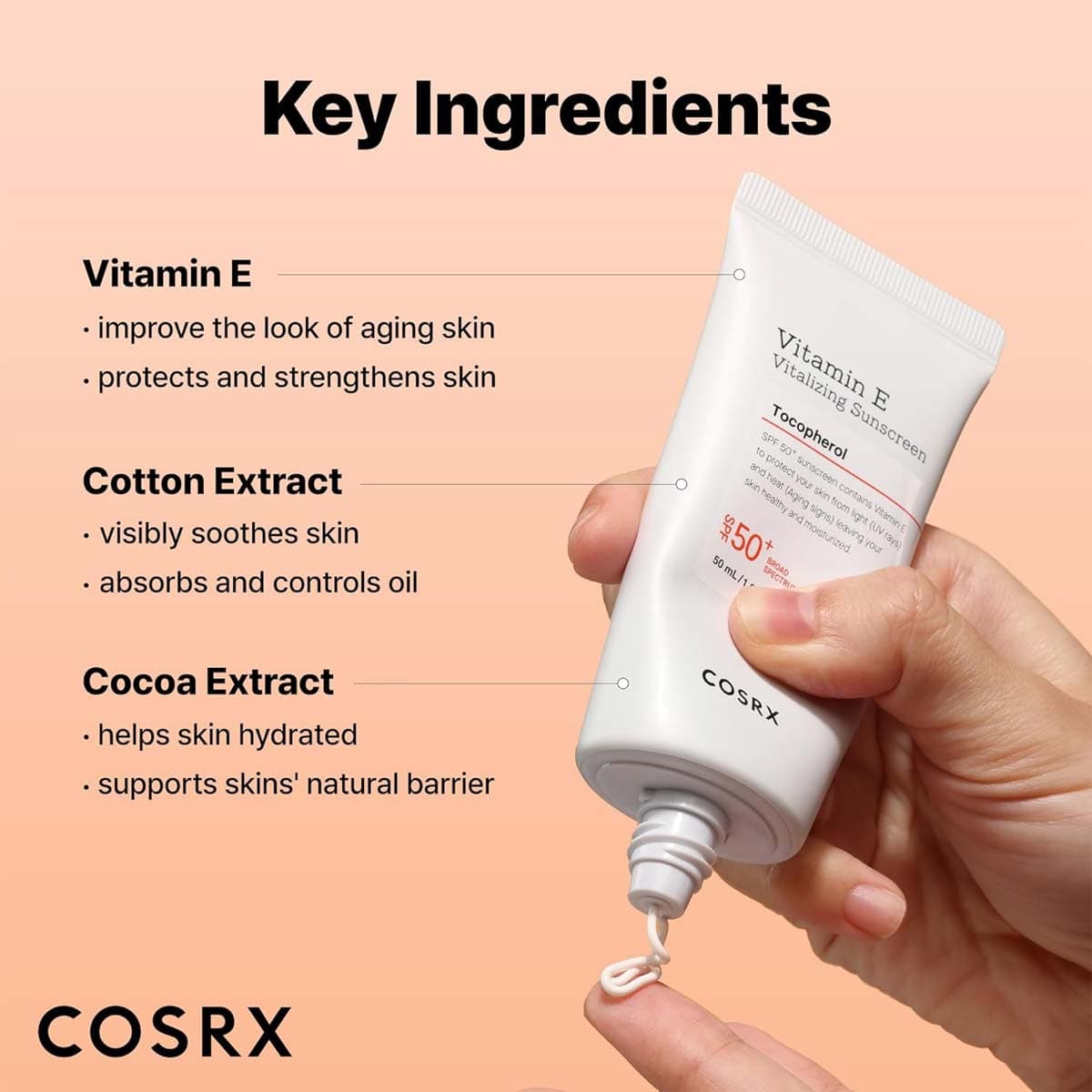 Cosrx Vitamin E Vitalizing Sunscreen SPF 50+