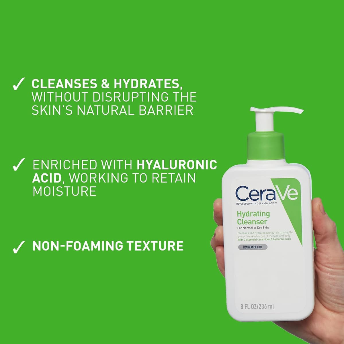 Cerave Hydrating Cleanser For Normal To Dry Skin