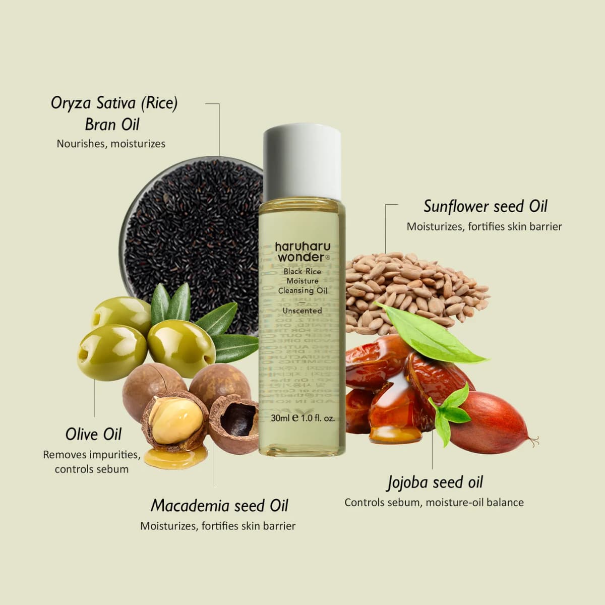haruharu Black Rice Moisture Cleansing Oil