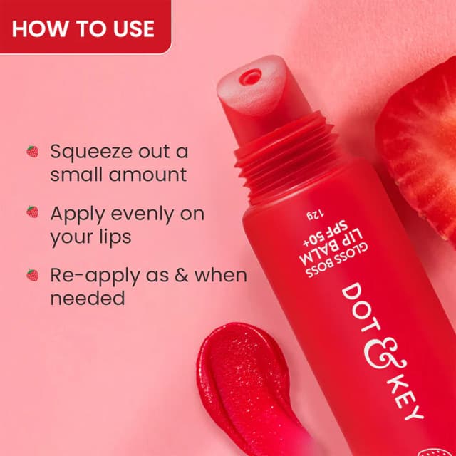 Dot & Key Gloss Boss Lip Balm (Strawberry Crush)