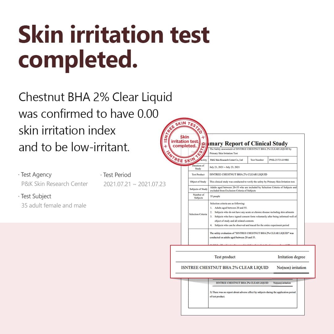 Isntree Chestnut BHA 2% Clear Liquid