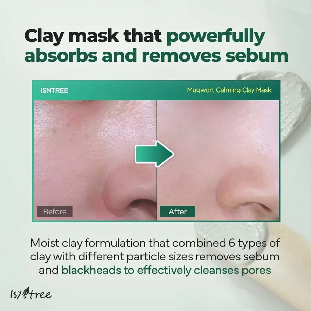 Isntree Mugwort Calming Clay Mask