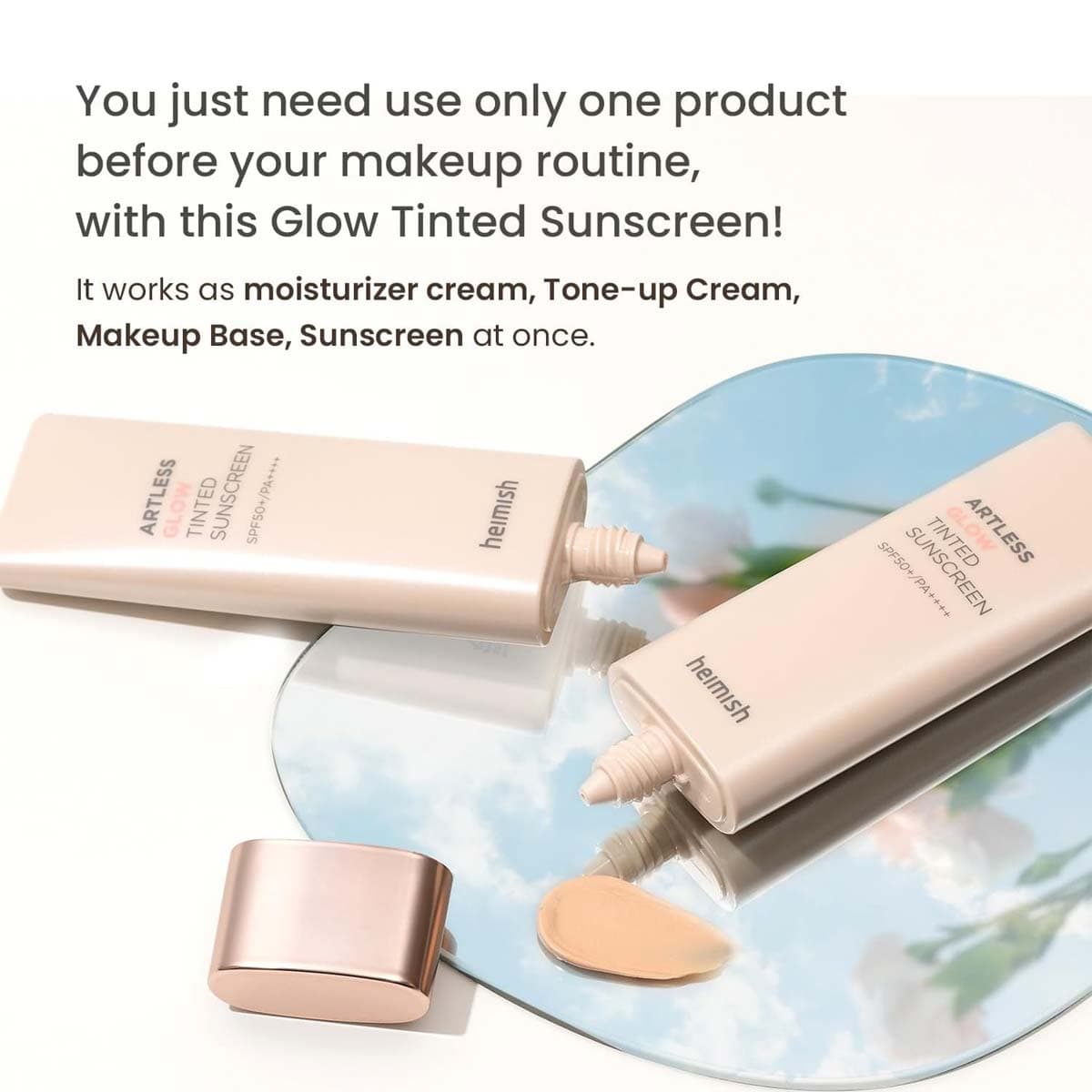 Heimish Artless Glow Tinted Sunscreen Shine Beige SPF50+ PA+++