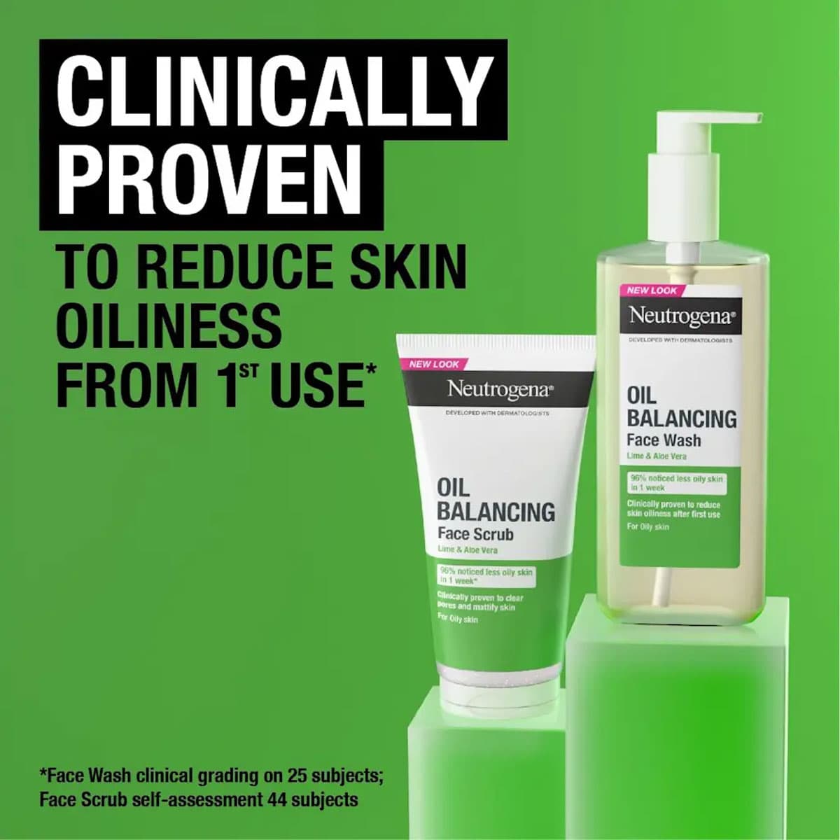 Neutrogena Oil Balancing Face Wash for Oily Skin with Lime & Aloe Vera