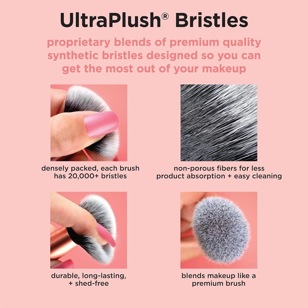 Real Techniques Everyday Eye Essentials 8 Pcs Eye Brush Set