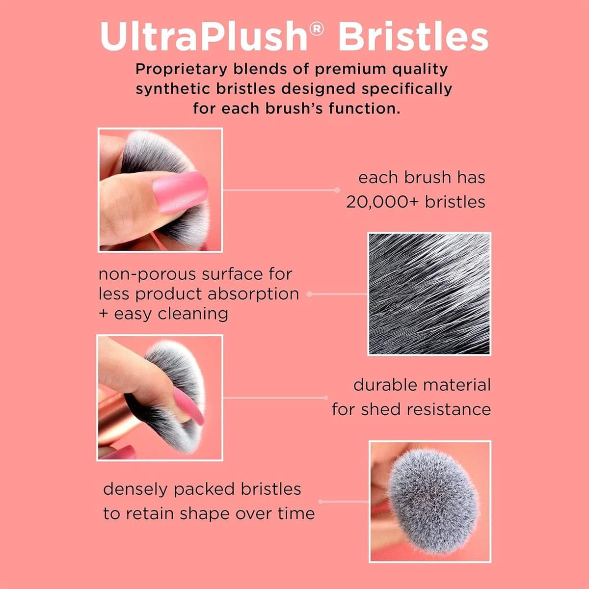 Real Techniques Artist Essentials 5 Pcs Makeup Brush Set