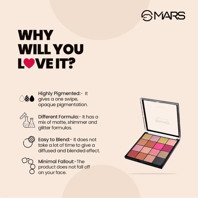 Mars 16 Color Eyeshadow Palette