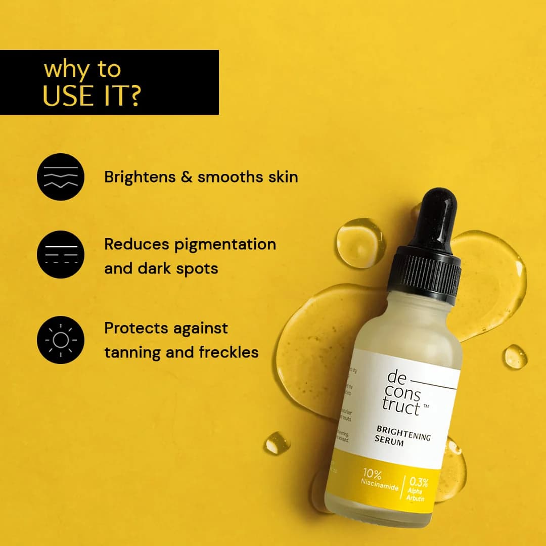 Deconstruct Brightening Niacinamide Serum - 10% Niacinamide + 0.3% Alpha Arbutin