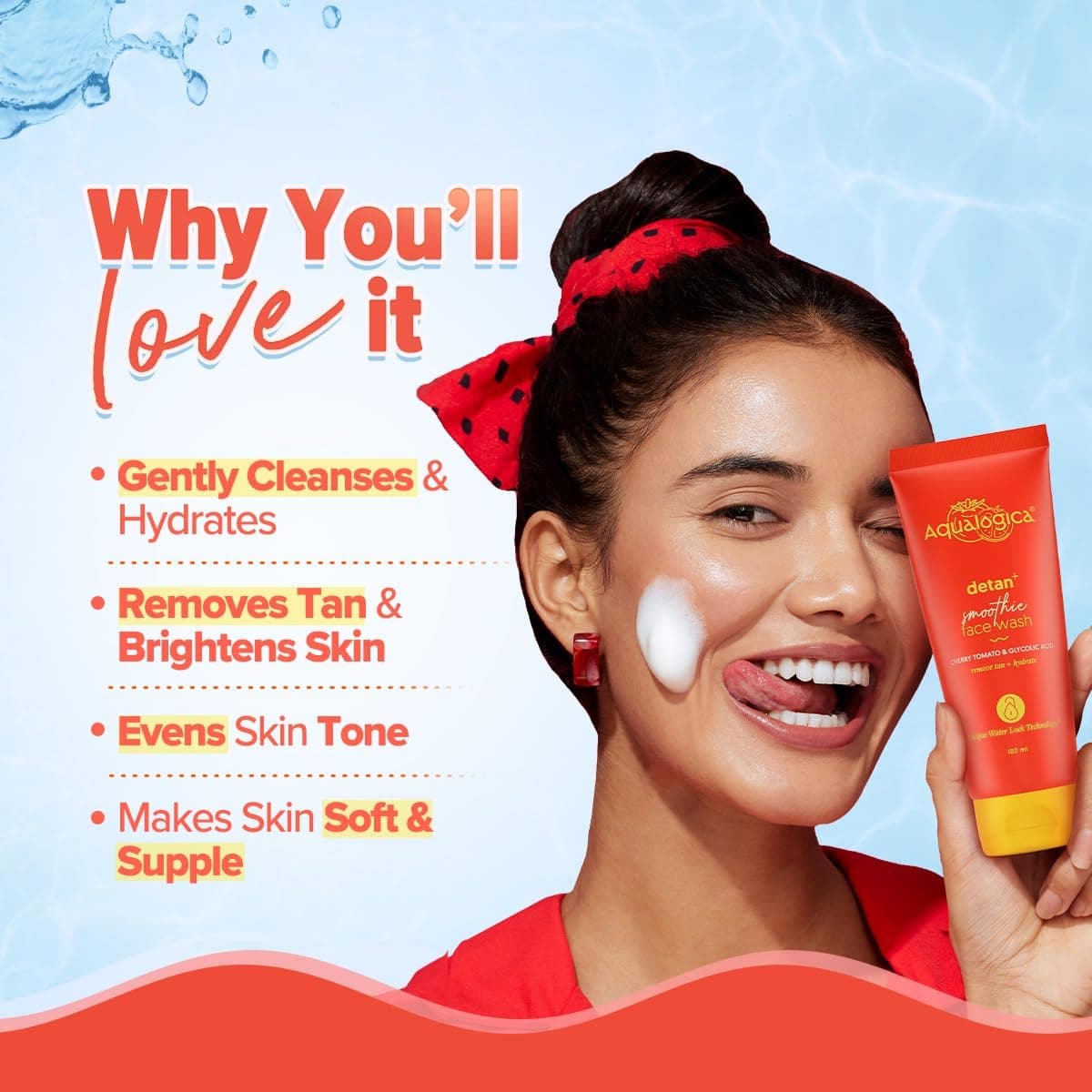 Aqualogica Detan + Smoothie Face Wash
