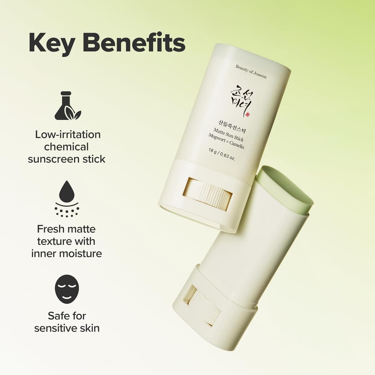 Beauty Of Joseon Matte Sun Stick - Mugwort + Camelia