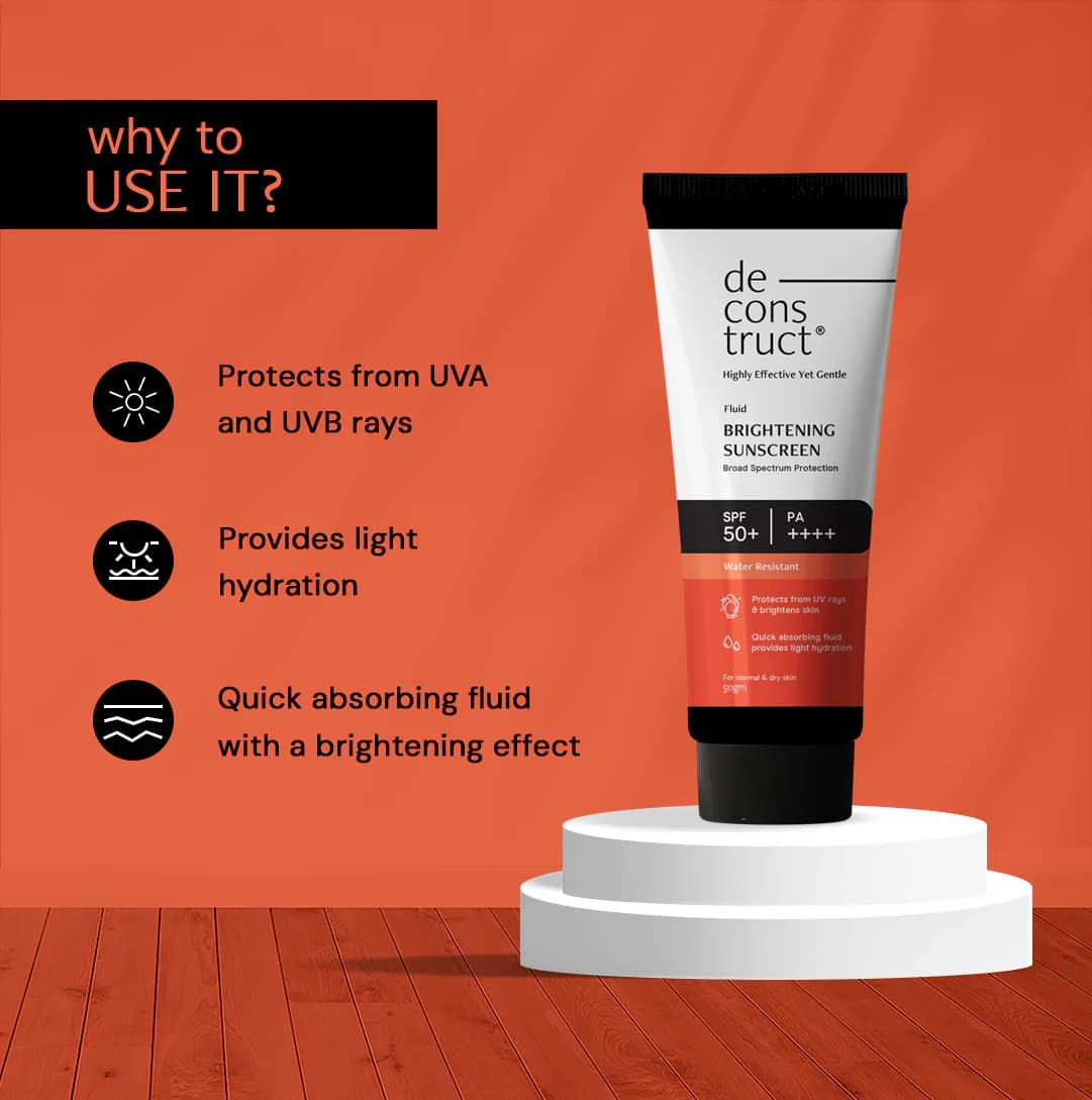 Deconstruct Fluid Brightening Sunscreen for Dry Skin - SPF 50+ PA++++