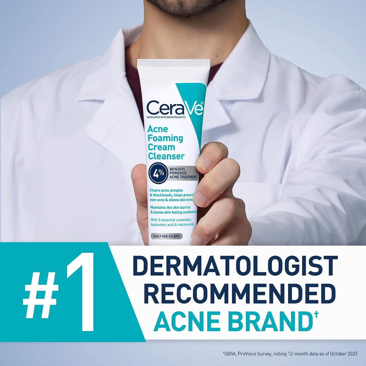 CeraVe Acne Foaming Cream Cleanser (USA Variant)