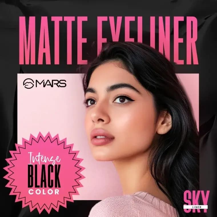 Mars Skyliner Liquid Black Eyeliner