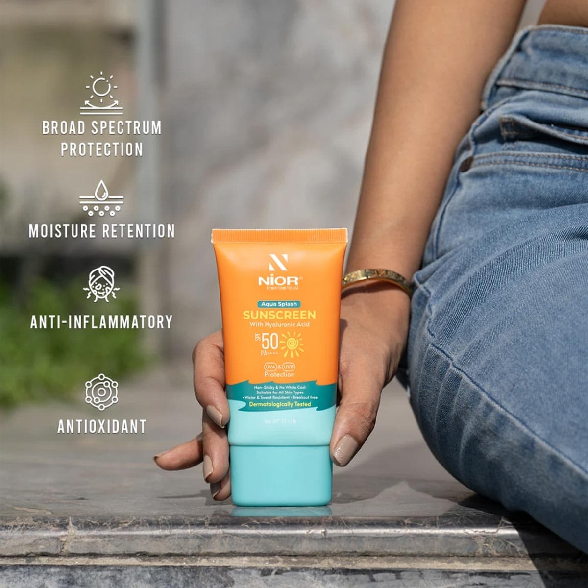 Nior Aqua Splash Sunscreen SPF 50 PA++++