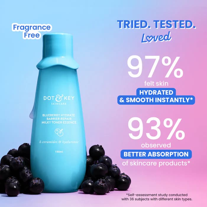 Dot & Key Blueberry Hydrate Barrier Repair Milky Toner Essence