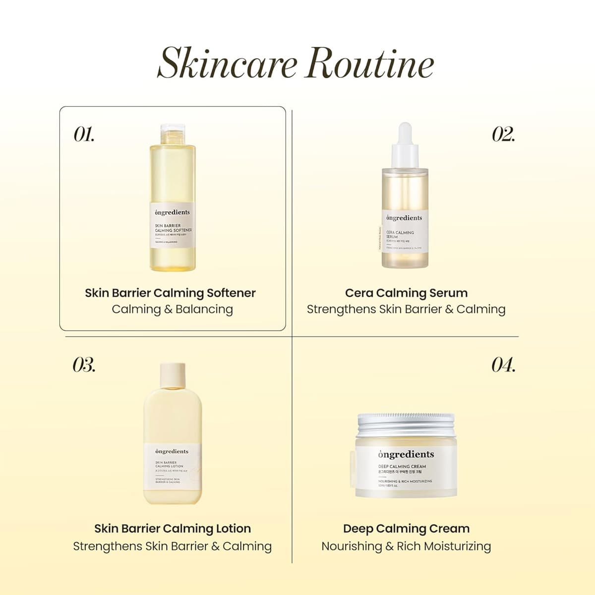 Ongredients Skin Barrier Calming Softener