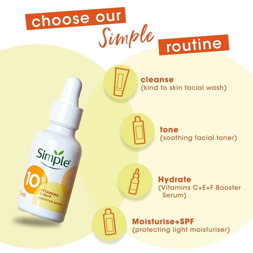 Simple Booster Serum 10% Vitamins C + E + F