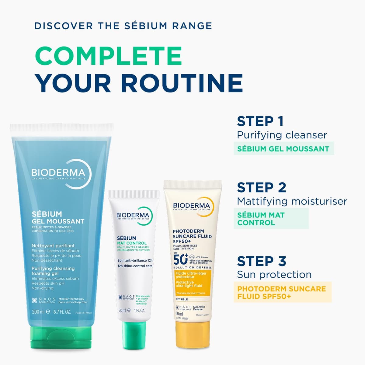 Bioderma Sebium Purifying Cleansing Foaming Gel