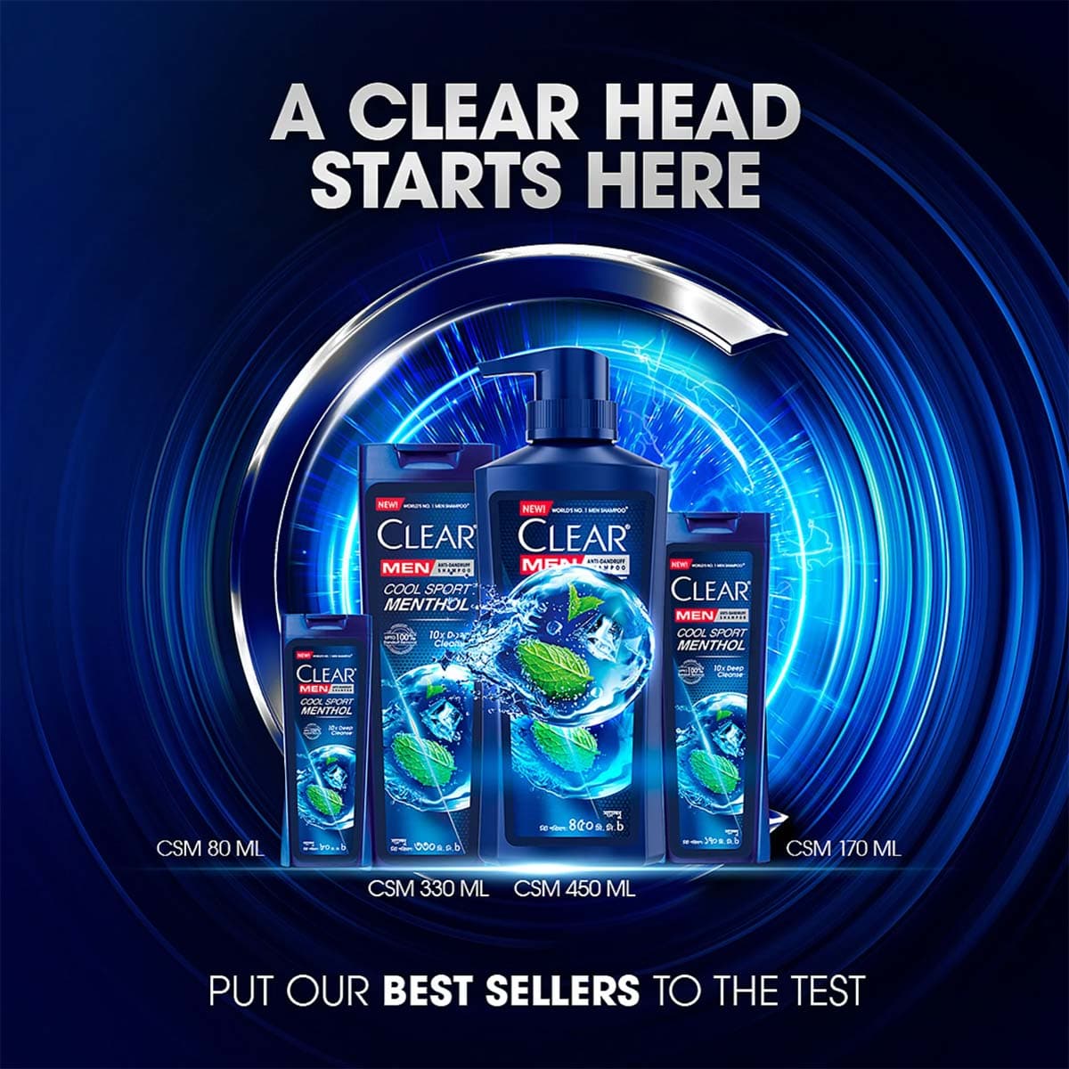 Clear Men Cool Sport Menthol Shampoo