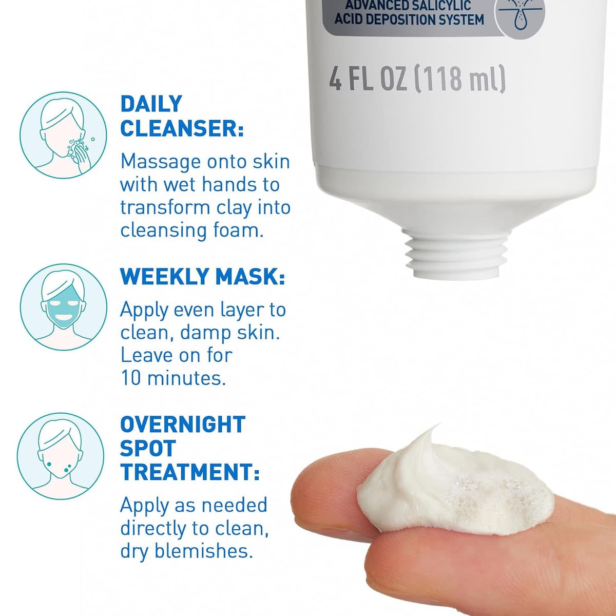 Cera Ve Acne Clay to Foam Cleanser