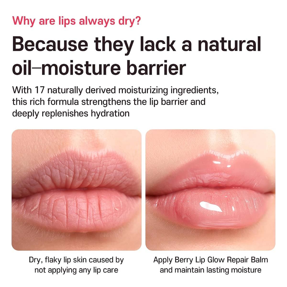 Care Nel Berry Lip Glow Repair Balm