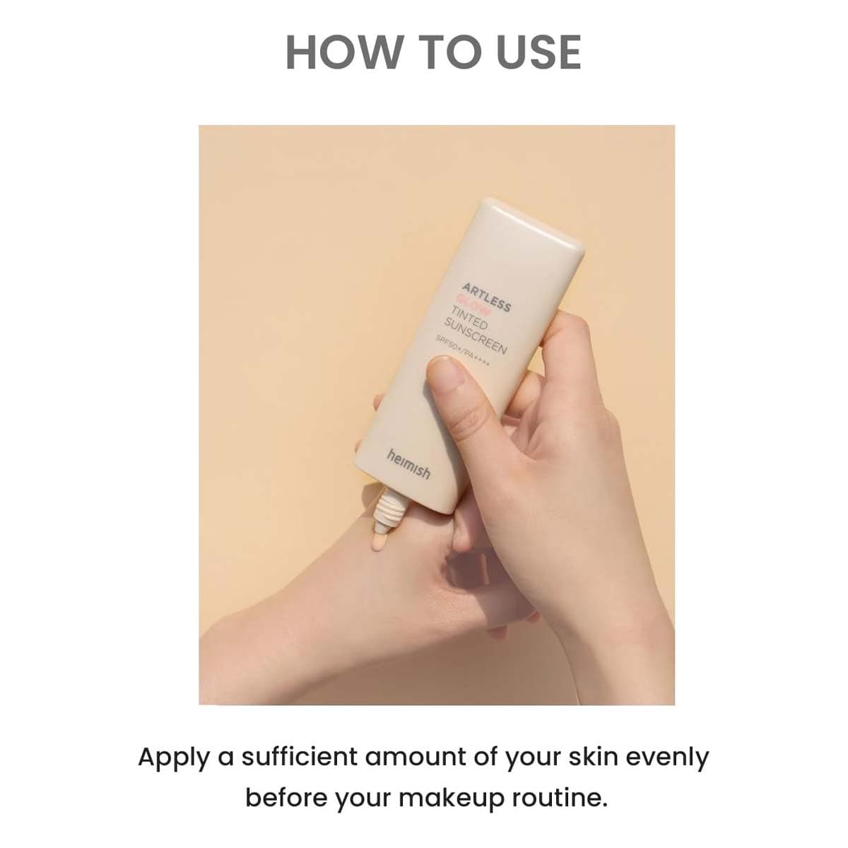 Heimish Artless Glow Tinted Sunscreen Shine Beige SPF50+ PA+++
