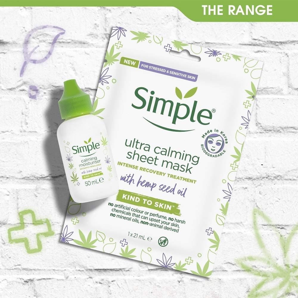 Simple Calming Moisturiser with hemp seed oil