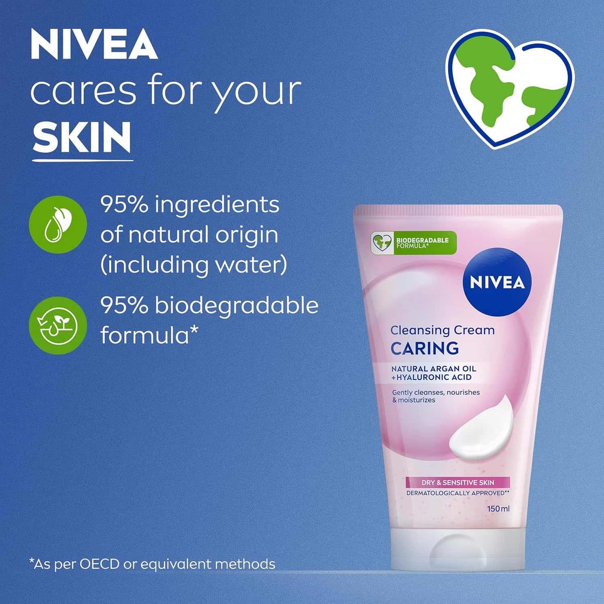 Nivea Caring Cleansing Cream Face Wash