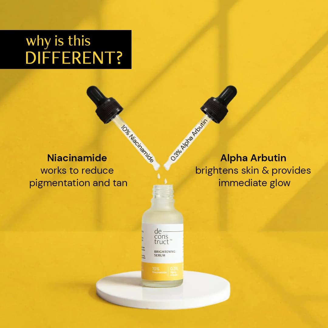 Deconstruct Brightening Niacinamide Serum - 10% Niacinamide + 0.3% Alpha Arbutin
