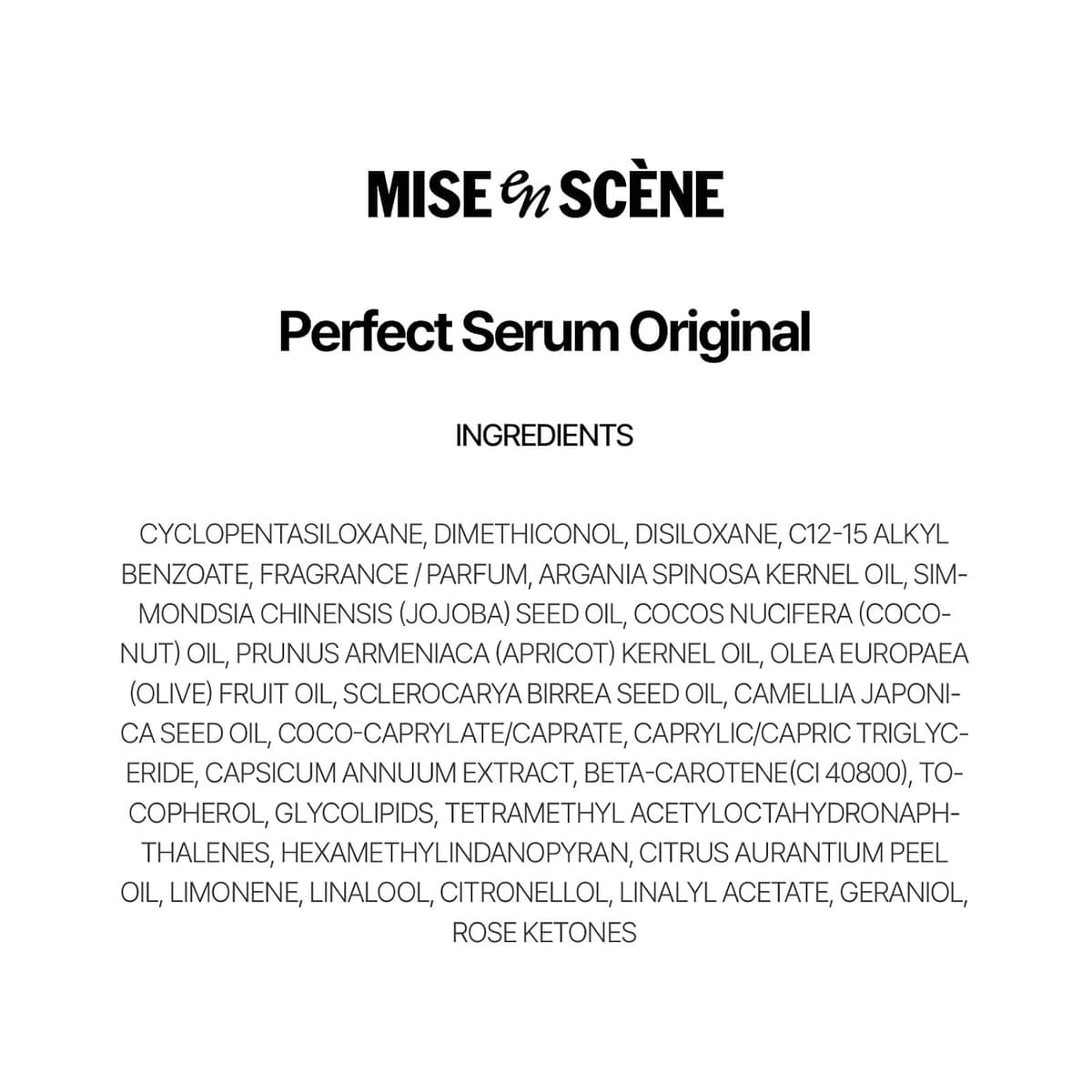 MISE en SCENE Perfect Serum Original