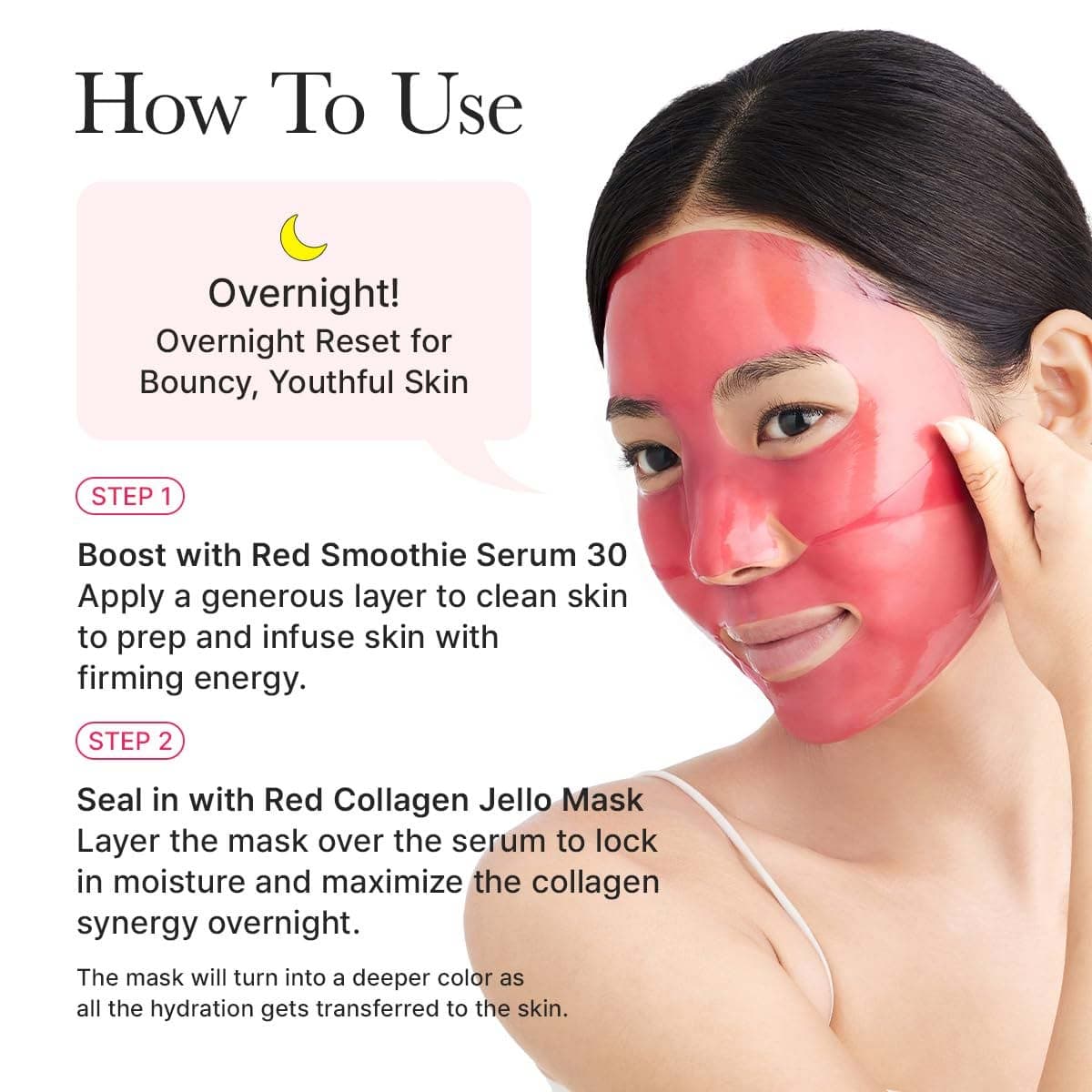 Arencia Red Collagen Jello Mask (4 Pcs Mask)