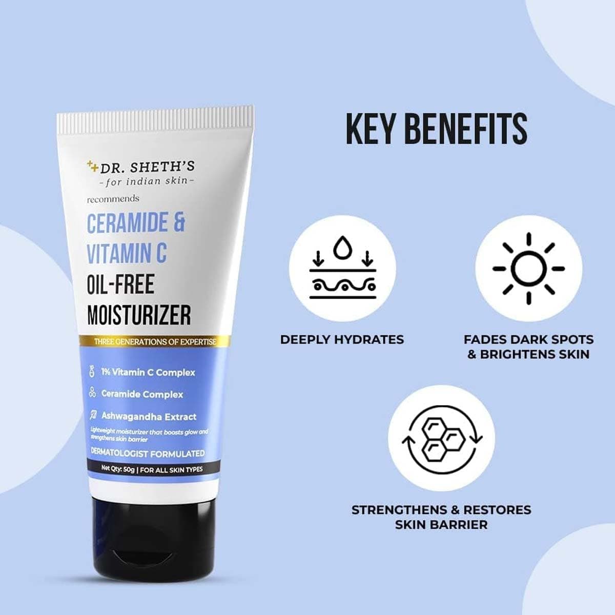 Dr. Sheths Ceramide & Vitamin C Oil-Free Moisturizer