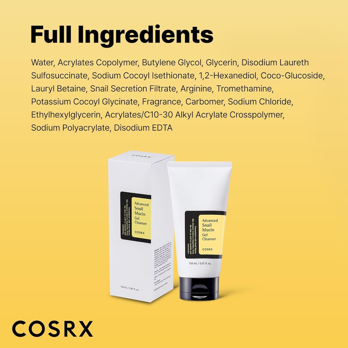 Cosrx Advanced Snail Mucin Gel Cleanser