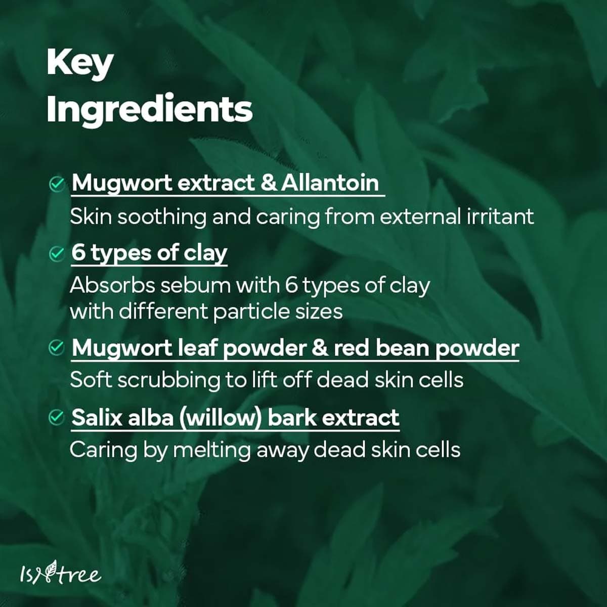 Isntree Mugwort Calming Clay Mask