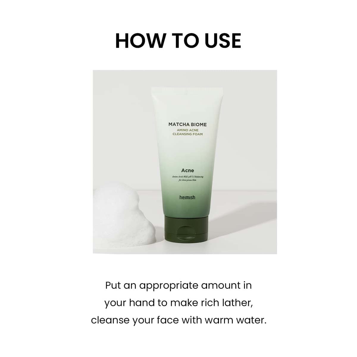 Heimish Matcha Biome Amino Acne Cleansing Foam