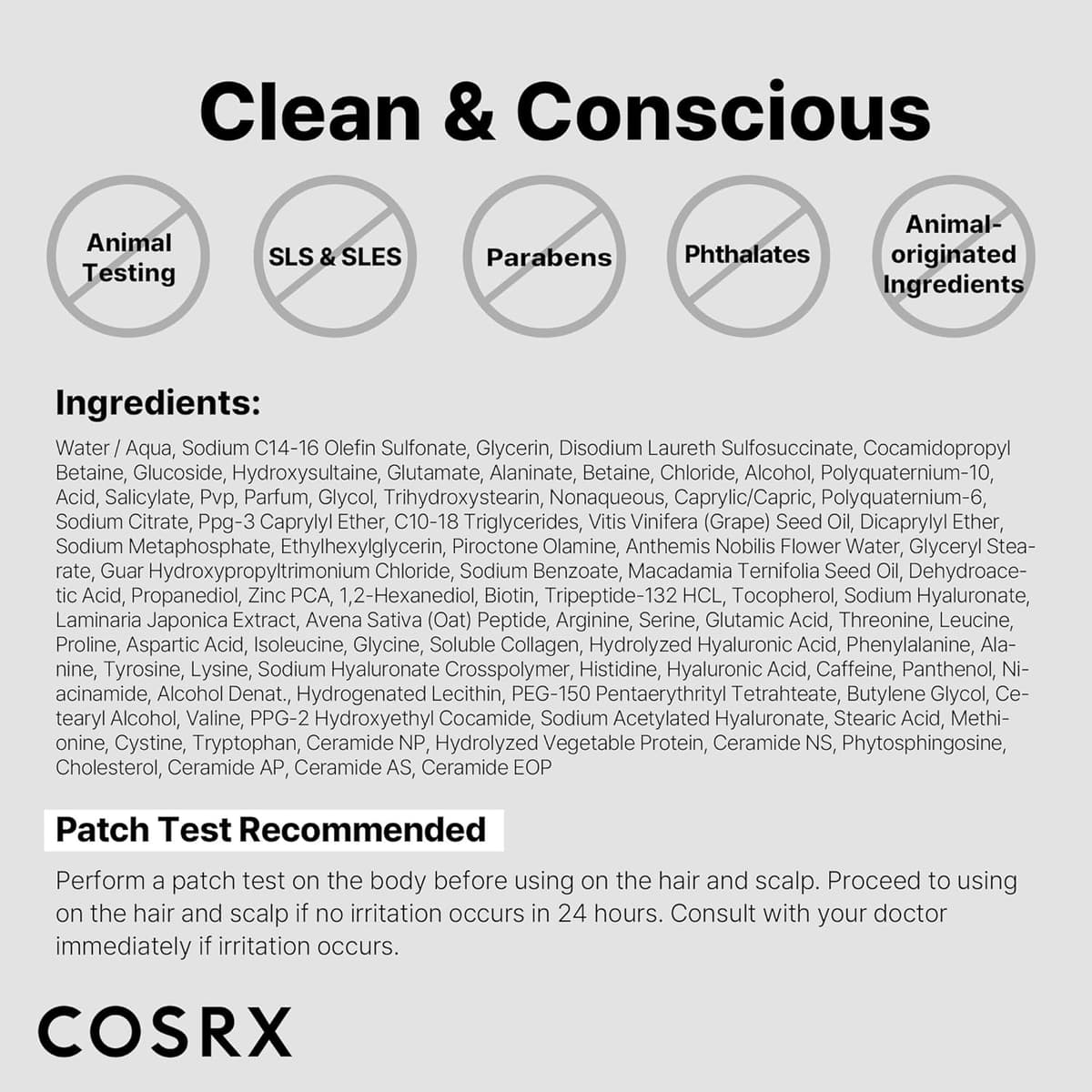 Cosrx Peptide 132 Ultra Perfect Hair Bonding Shampoo