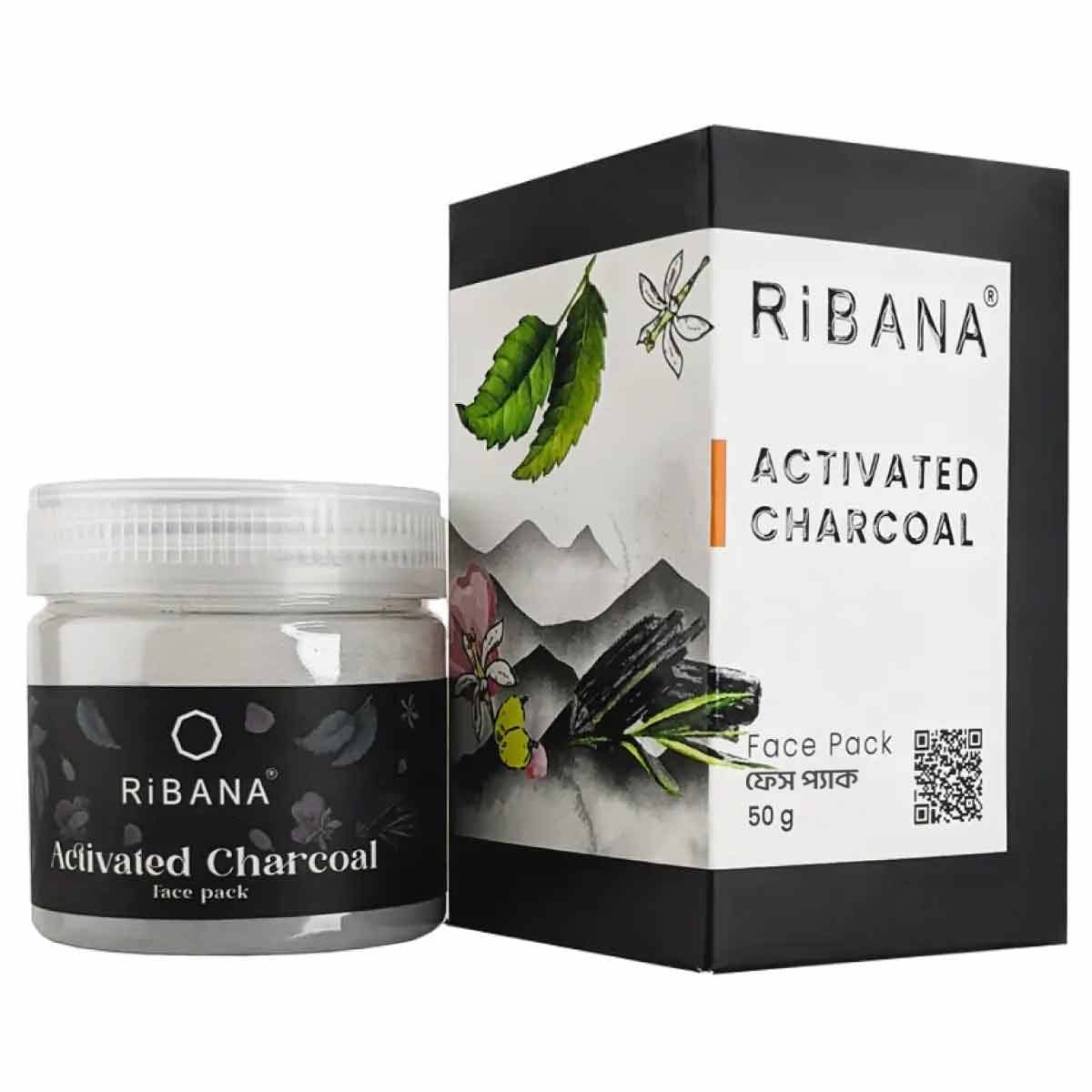 Ribana Activated Charcoal Face Pack